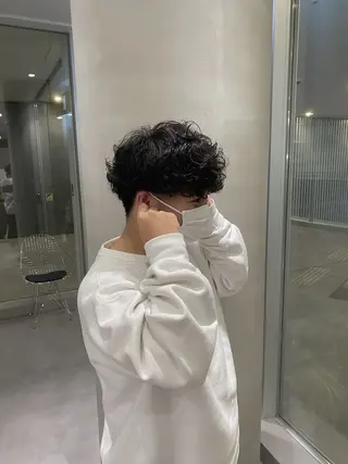 ショート パーマ HEDI所属・野林 夏帆のヘアスタイル