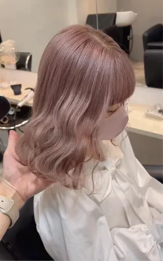 ミディアム カラー ヘアアレンジ 代表🎀 ふわモテ愛 され髪🩷yumiのヘアスタイル