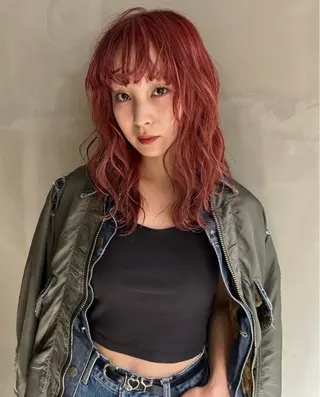 セミロング カラー カットモデル/カラー rionのヘアスタイル