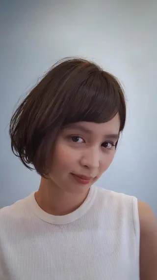 ショート カラー パーマ ヘアアレンジ LOGSALON所属・スタイリスト YOUのヘアスタイル