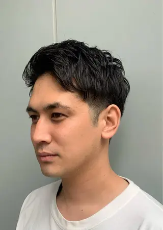 ショート パーマ メンズ ainico.所属・明治神宮前 NANAMIのヘアスタイル