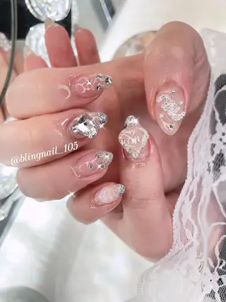 ネイル 23時まで❤︎韓国、 ワンホンネイルのネイルデザイン