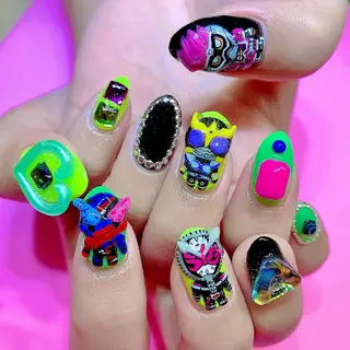 ネイル シェアサロンLei.g(レイジー)所属・3Dアートネイル💗 都築レナのネイルデザイン