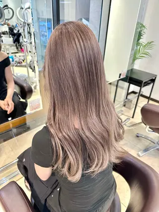 ロング カラー TAYA大阪上本町所属・十場【髪質改善】 【ダブルカラー】のヘアスタイル