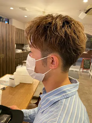 メンズ hair  S.COEUR  honten所属・柳内 崚平のヘアスタイル