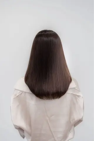 ロング 髪質改善 SNSモデルのヘアスタイル