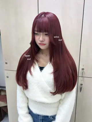 ロング カラー IS所属・横浜美容室/透明感 カラー/レイヤーのヘアスタイル