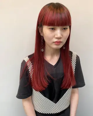 ロング カラー tonari 梅田、中崎町のヘアスタイル