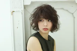ショート 艶カラー/フェイス レイヤー/たむのヘアスタイル
