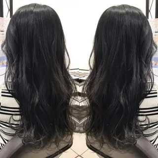 ロング カラー シールエクステ⭐️ オオミタクヤのヘアスタイル