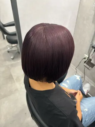 ミディアム ulu by dot.所属・かがみはやと 髪質改善/縮毛矯正のヘアスタイル