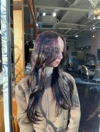 ロング カラー chikashitsu所属・Junmi/ﾁｶｼﾂ /堀江のヘアスタイル