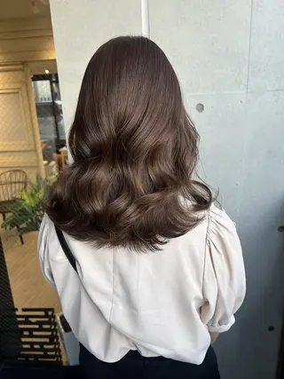 ミディアム カラー ハイトーン/ブリーチ 💙みずき💙のヘアスタイル