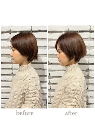 ショート カラー 似合わせバランス得意 青野さくらのヘアスタイル