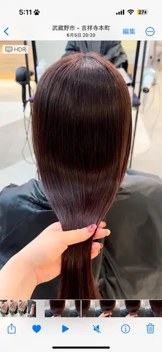 ロング カラー ヘアアレンジ ハイトーン特化 pepe🎀のヘアスタイル