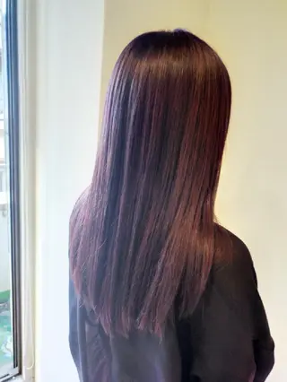 ロング カラー JIL BLAN 京都所属・RU RIのヘアスタイル