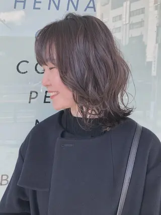 ミディアム KOKOKARA hair星ヶ丘店所属・柴田 のぞみのヘアスタイル