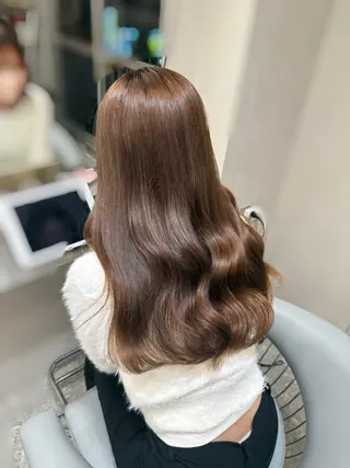 セミロング カラー ヘアアレンジ なな💎韓国系/ 渋谷💎のヘアスタイル