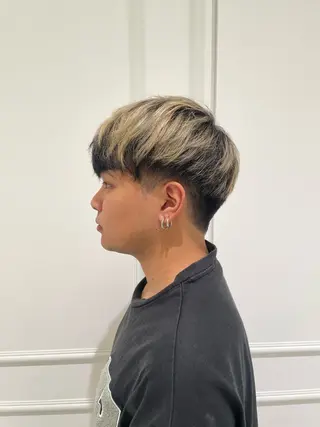 メンズ 女性モデル募集中‼️ メンズパーマ片岡優介のヘアスタイル