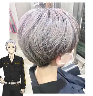 ショート カラー GARU-ガル-所属・TSUNO🦖 派手髪/オタク美容師のヘアスタイル