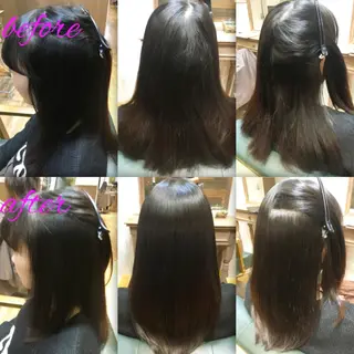 セミロング パーマ ブリーチ縮毛矯正/ デサキ ショウヘイのヘアスタイル