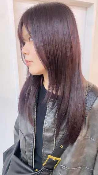 セミロング カラー 綾香 /透明感カラーのヘアスタイル