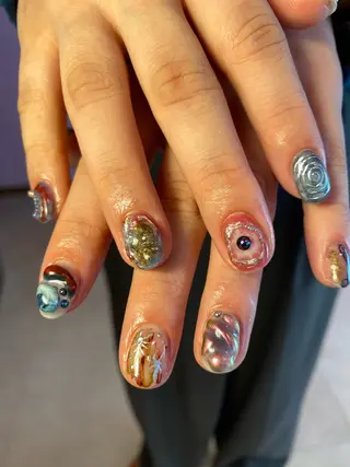ネイル NICO nail　三軒茶屋店　ネイル＆アイラッシュ所属・oichan 𖦹°‧のネイルデザイン
