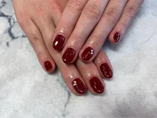 ネイル ネイルリボン 受付スタッフのネイルデザイン