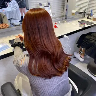 ロング カラー 透明感ベージュカラー 🪞上野🪞AIのヘアスタイル