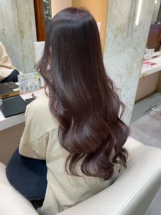 ロング カラー 店長/mao/ 前髪/顔周りカットのヘアスタイル