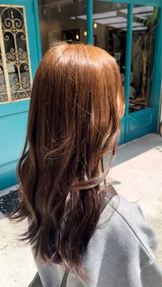 ロング カラー レイヤー/透明感/髪 質改善/メンズ/佐藤のヘアスタイル