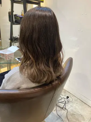 ミディアム 奥野 貴哉のヘアスタイル