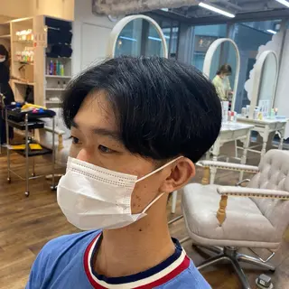 ショート メンズ 大場 優のヘアスタイル