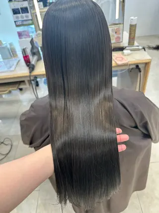 ロング カラー お悩み改善 黄金比みくのヘアスタイル