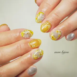 ネイル mon bijou 坪井のネイルデザイン