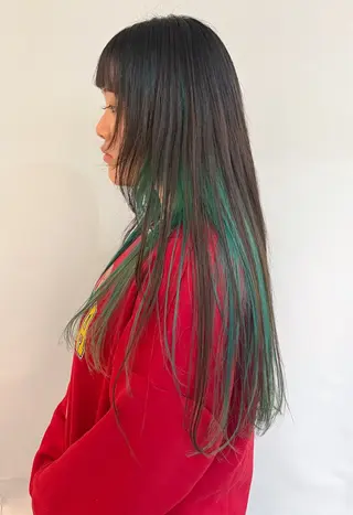 ロング Kva所属・ウルフ/ハイトーン /髪質改善/AIRIのヘアスタイル