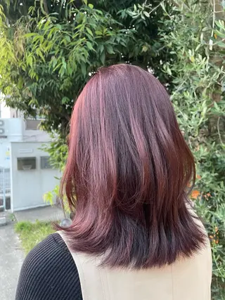 ミディアム カラー WISTARIAFIELD Villa所属・WISTARIA FIELD坂本結希奈のヘアスタイル