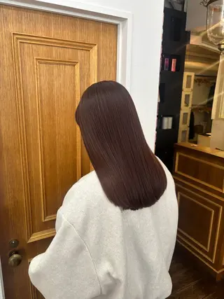 ロング カラー くいた あやなのヘアスタイル