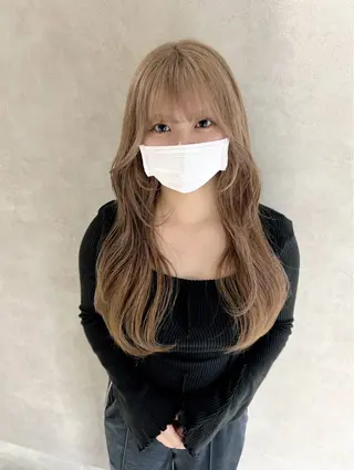 カラー nehus nagaoka所属・🖤複雑履歴ブリーチ Mizuki 🖤のヘアスタイル