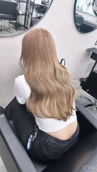 ロング カラー ブリーチ/ボブ ショート/はらのヘアスタイル