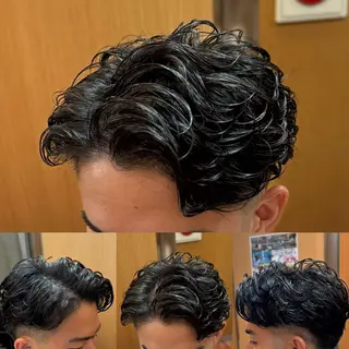ミディアム BEYOND THE BARBER所属・阿賀 佑季のヘアスタイル