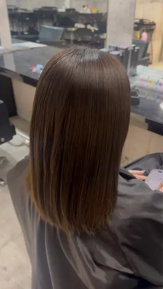 セミロング 木南 桃花のヘアスタイル