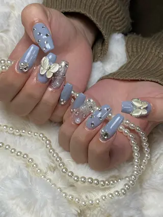 ネイル スカルプ💅🏻 /ホワイトニングのネイルデザイン