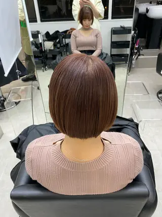 ショート カラー 透明感ワンカラー梅田 ダブルカラー/川上のヘアスタイル