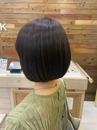 ショート ちぐさ/暖色/ ワンカラー🤍のヘアスタイル