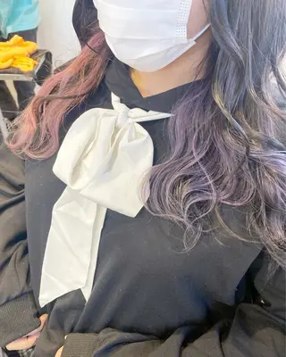 ミディアム デザイン🥇複雑履歴 ハイトーン特化のヘアスタイル