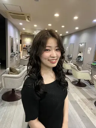 セミロング 池田 優那のヘアスタイル