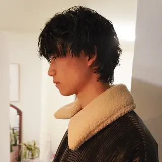 ショート パーマ メンズ メンズハイトーン/栄 /イトウタケルのヘアスタイル