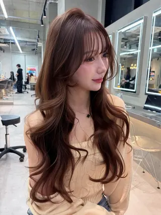 ロング カラー ヘアアレンジ 【博多髪質改善】 吉村　清志のヘアスタイル