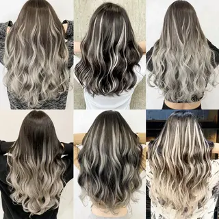 ロング カラー ヘアアレンジ TATSUYA アートディレクターのヘアスタイル